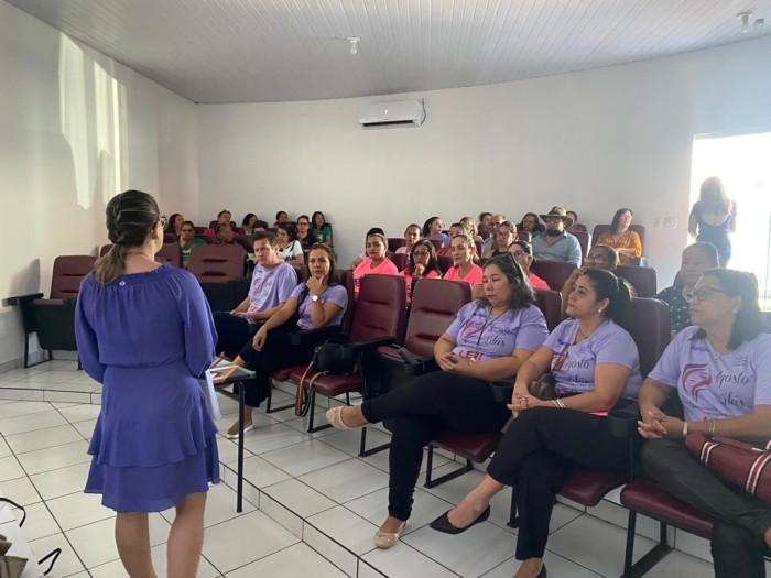 Polícia Civil promove Palestra sobre “Agosto Lilás” para servidores municipais da SEMCAS em Coxim
