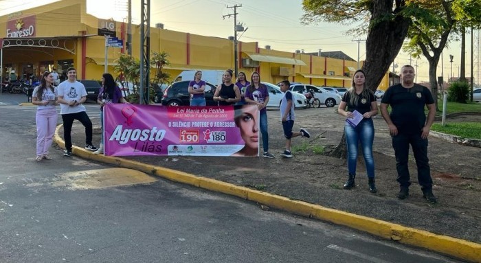 Polícia Civil participa da abertura da campanha “Agosto Lilás” em Mundo Novo