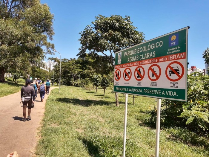Portão principal do Parque Águas Claras fecha para veículos neste sábado