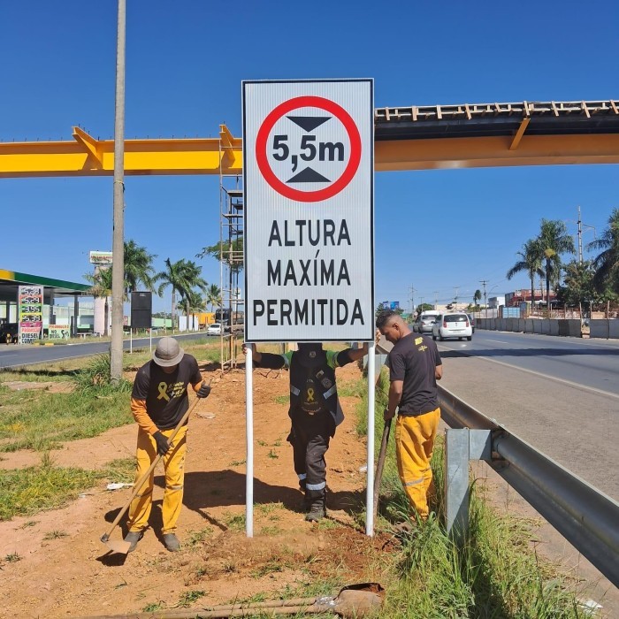 Passarela em construção na BR-020 entra na última fase neste sábado (19)