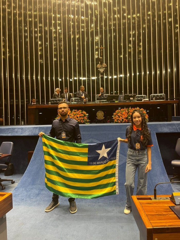 Estudante de Anísio de Abreu participa da semana de vivência do Programa Jovem Senador em Brasília