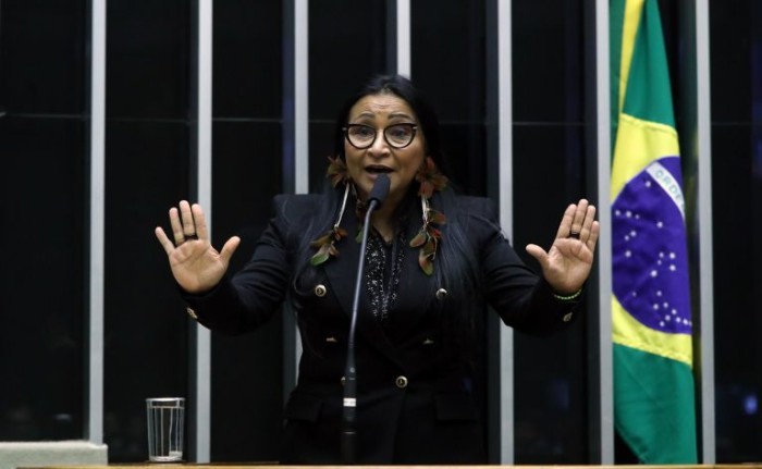 Silvia Waiãpi: povos originários e tradicionais querem trabalhar com agricultura familiar - (Foto: Bruno Spada/Câmara dos Deputados)