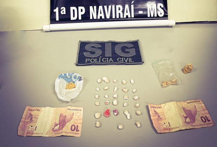 Adolescente é apreendida por tráfico de drogas e homem é preso por furto em Naviraí