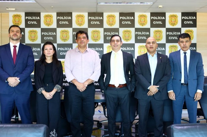 Reunião acerca de boas práticas entre Delegados-Gerais da Polícia Civil de MS e DF
