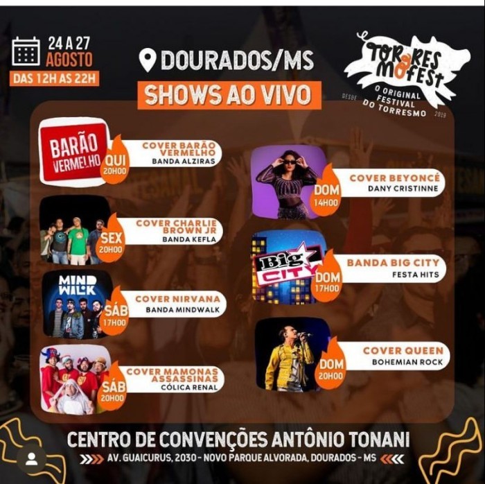 Com apoio da Prefeitura, Festival TorresmoFest começa com programação musical e gastronômica em Dourados