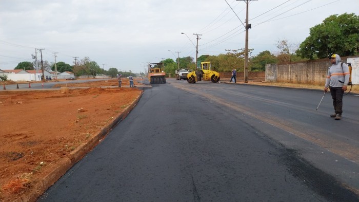 Concluído asfalto da duplicação da Avenida NS-10 na lateral da ASR-SE 25