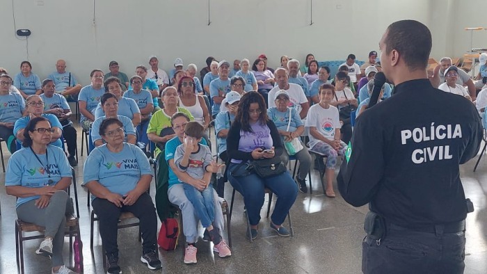 Agosto Lilás: Polícia Civil realiza palestra no CREAS de Miranda, sobre violência doméstica e familiar