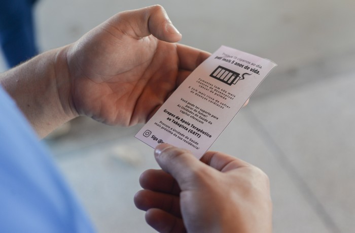 Unidades de Saúde da Família fazem ações educativas sobre tabagismo