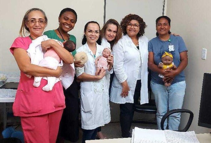 Capacitação sobre aleitamento materno no Posto de Coleta de São Sebastião