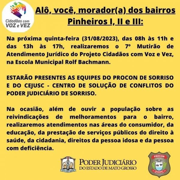 Foto: Reprodução/Prefeitura de Sorriso - MT