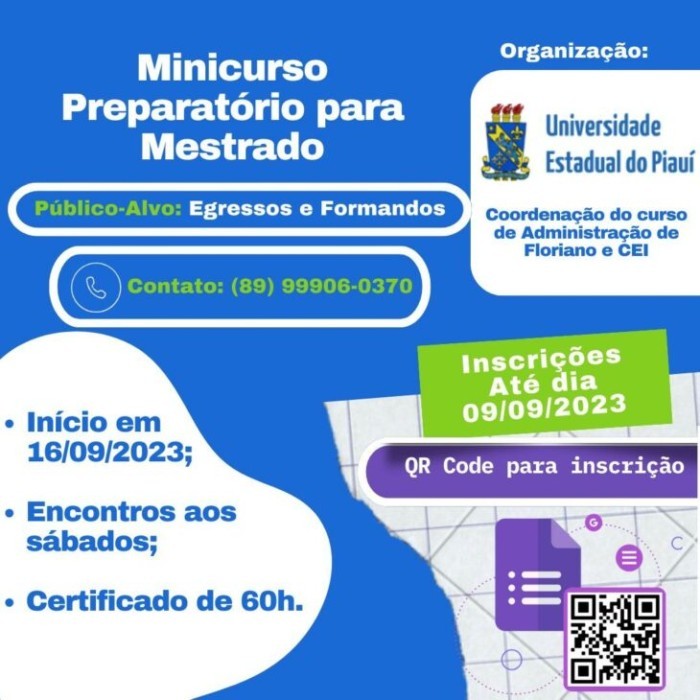 Professores da UESPI promovem curso on-line com foco na pós-graduação