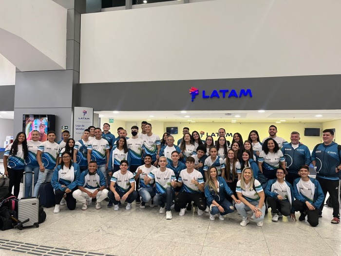 2º bloco da Delegação Cearense embarca para os Jogos da Juventude