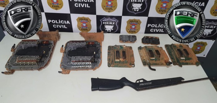 Polícias Civis do Mato Grosso do Sul e Mato Grosso realizam operação conjunta contra associação criminosa especializada em furto de módulos de caminhões