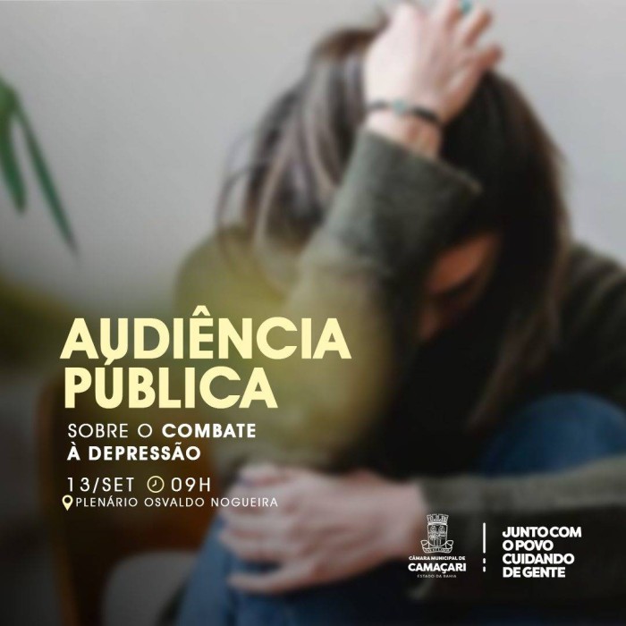 Câmara realizará Audiência Pública para debater combate à depressão