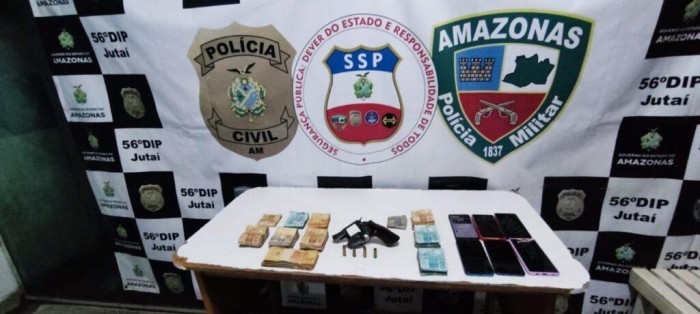 Em operação integrada, PMAM e PC-AM prendem em flagrante suspeito de praticar roubo à lotérica, em Jutaí
