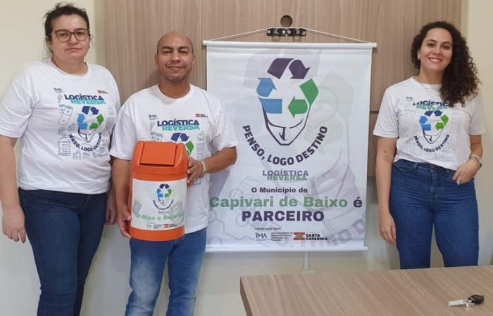 Capivari de baixo amplia postos de coleta de pilhas e baterias do Programa Penso, Logo Destino (PLD)