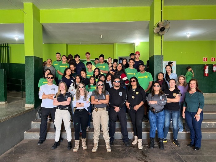 Operação SHAMAR- Polícia Civil realiza palestra aos adolescentes do 1º e 2º ano do Colégio Coronel Juvêncio em Jardim