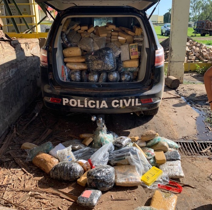 Polícia Civil incinera aproximadamente 473kg de entorpecentes em Miranda