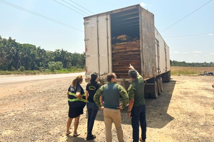 Secretaria da Fazenda (Sefa) apreende 35m³ de madeira cerrada em Marabá