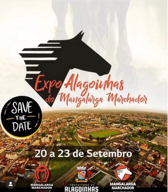 Expo Alagoinhas do Mangalarga Marchador 2023 inicia nesta quarta-feira (20) no Parque de Exposições