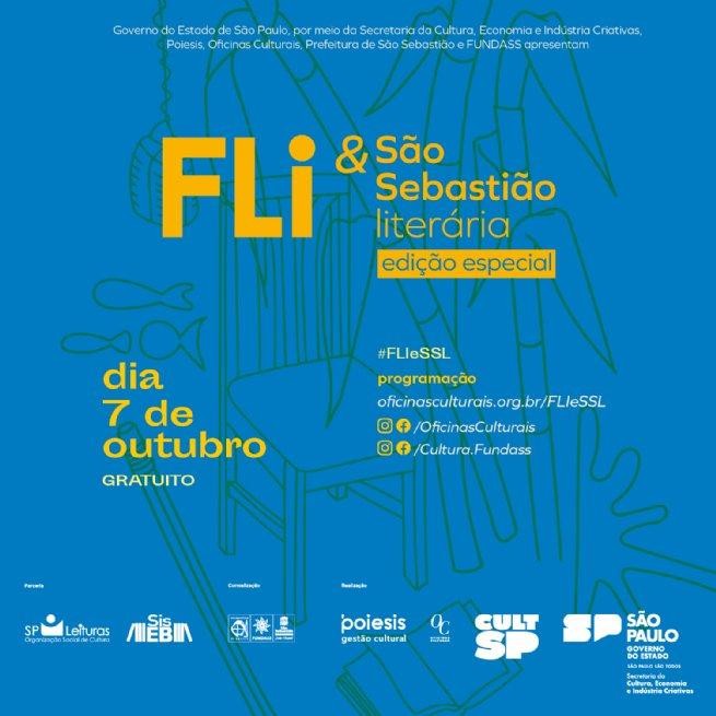 Festival Literário em São Sebastião reúne dezenas de atrações gratuitas, entre os destaques estão Tulipa Ruiz, Ailton Krenak e Lucas Afonso