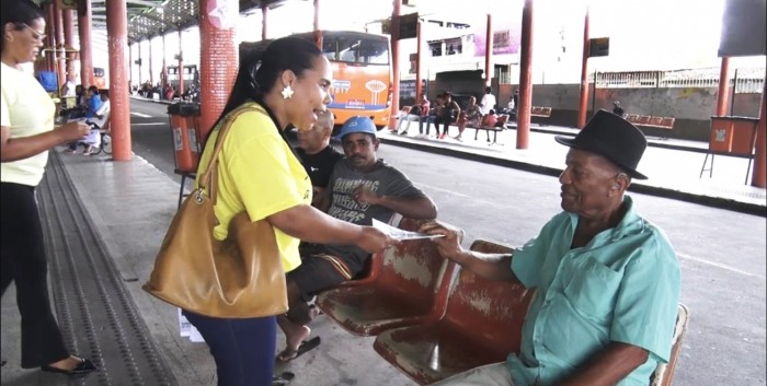Projeto Saúde Mental no Buzu desembarcou no Terminal Central