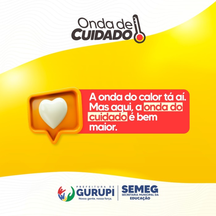 Prefeitura de Gurupi faz recomendações às escolas nesse período de calor intenso