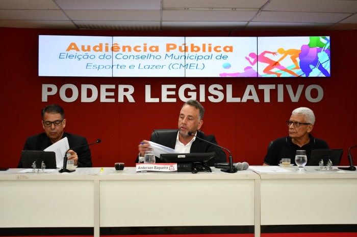 Audiência pública a respeito do Conselho de Esporte é realizada na Câmara de Vereadores