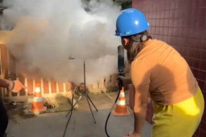 Profissionais do Hospital Oncológico Infantil fazem treinamento de brigada de incêndio