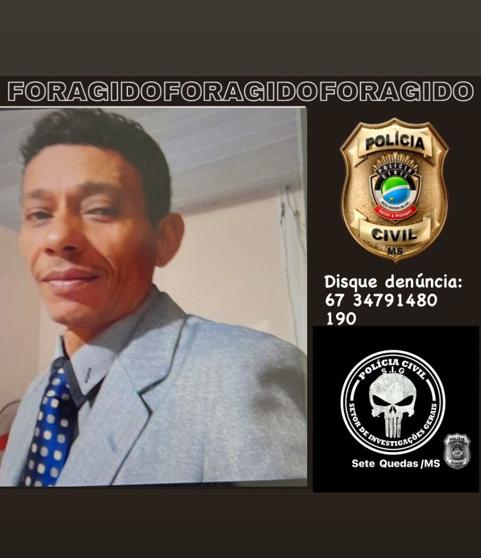 Polícia Civil procura por foragido em Sete Quedas
