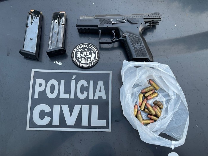 Polícia Civil cumpre mandado de busca e apreensão em Bela Vista e prende homem por posse irregular de arma de fogo