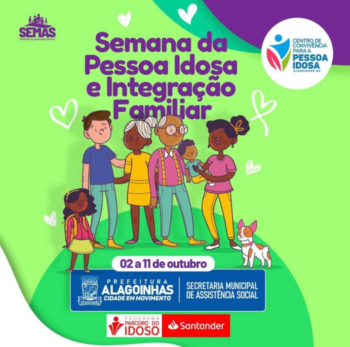 Semana da Pessoa Idosa começa nesta segunda (02), com foco no bem-estar e envelhecimento saudável em Alagoinhas