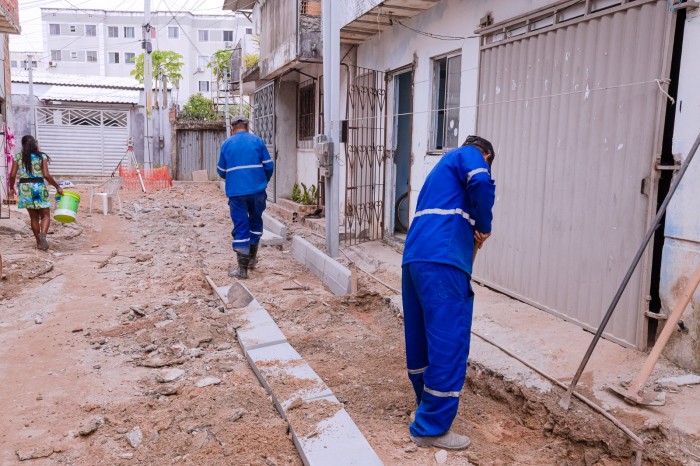 Obras de requalificação urbana seguem avançando em Abrantes
