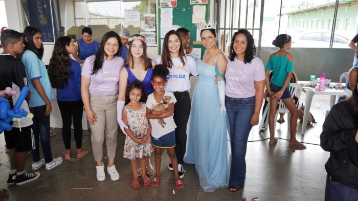 Comunidade Kids leva brincadeiras e exames de saúde ao Pôr do Sol