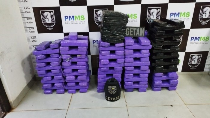 PMMS apreende quase 100 quilos de drogas em residência de Dourados