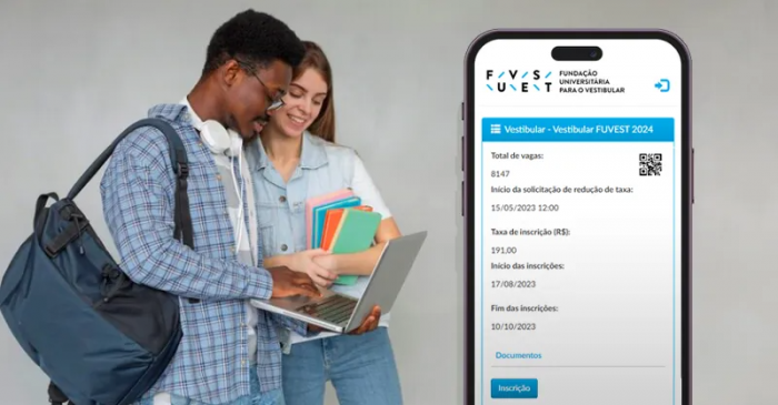 Exame da Fuvest vai selecionar para mais de 8 mil vagas em cursos da USP – Arte sobre foto/Freepik