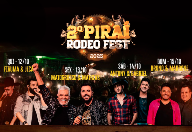 Já pensou em estar nos bastidores com os artistas do II Piraí Rodeo Fest? Aqui está a oportunidade que você estava esperando!Foto: Reprodução/Prefeitura de Piraí do Sul - PR