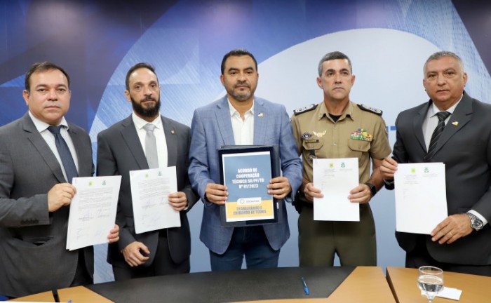 Governador Wanderlei Barbosa assina termo que institui a Força Integrada de Combate ao Crime Organizado