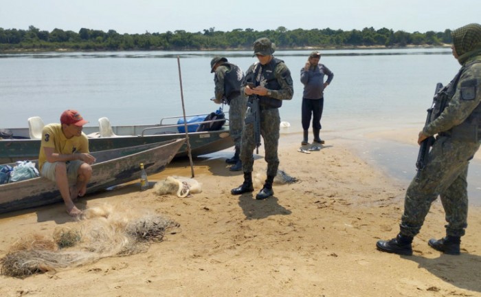 Operação conjunta do Naturatins e Batalhão da Polícia Militar Ambiental apreende 240 metros de redes de pesca