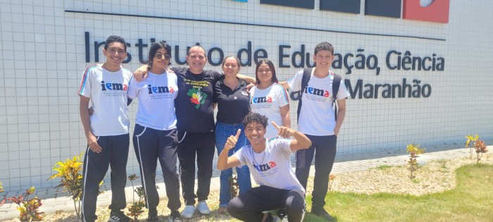 - Equipe do Iema, unidade de Tutóia, que está entre as 10 finalistas de todo o Brasil no ‘Solve For Tomorrow’ (Foto: Divulgação).