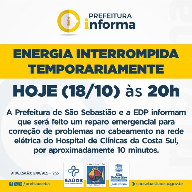 Foto: Reprodução/Prefeitura de São Sebastião - SP