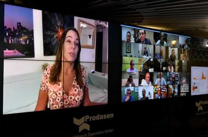 A senadora Mara Gabrilli, autora da proposta, em sessão remota do Senado - Leopoldo Silva/Agência Senado