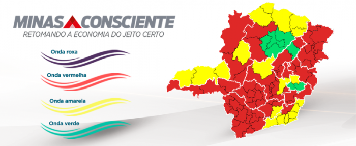 Dez das 14 macrorregiões permanecem na onda vermelha do Minas Consciente
