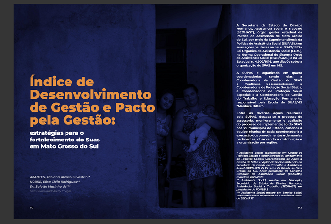 Experiências de MS na assistência social são reportadas em artigos de revista nacional