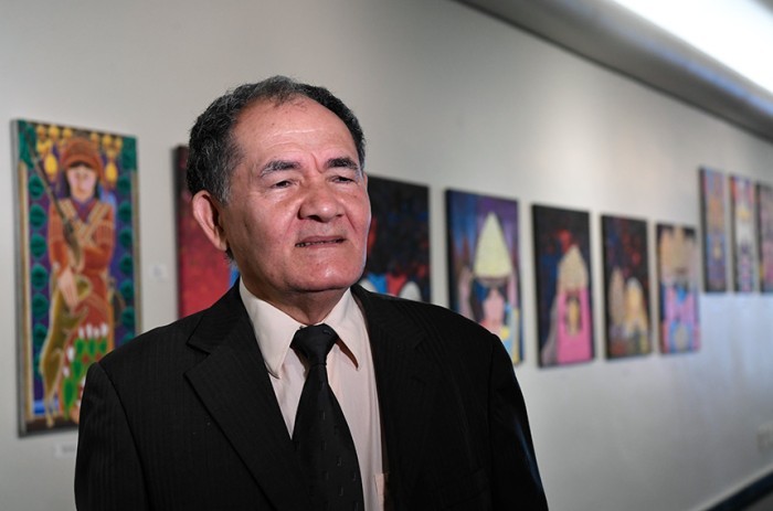 O artista maranhense Fransoufer tem obra exposta no Senado - Geraldo Magela/Agência Senado