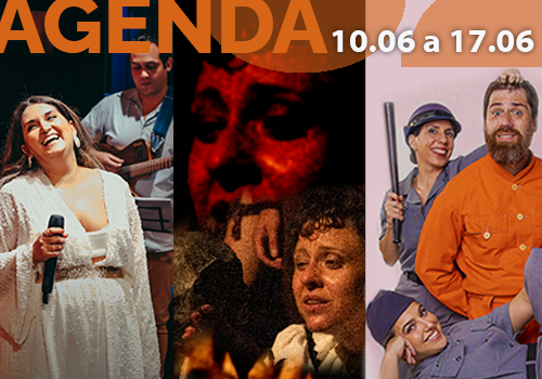 A Fundação Nacional de Artes - Funarte convida para as atividades culturais que acontecem em seu canal no YouTube e em seus espaços físicos entre os dias 10 e 16 de junho. São atrações de teatro, música e artes visuais divididas entre o Teatro Dulcina, no