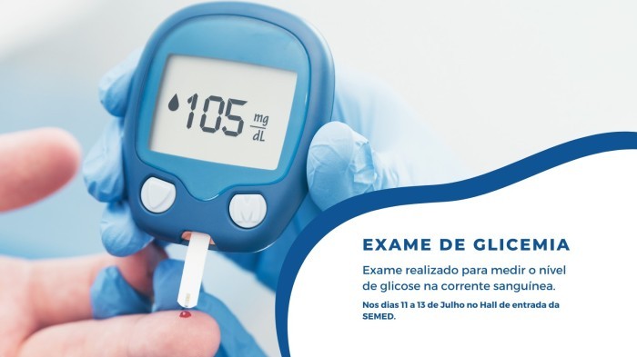 Secretaria promove teste de glicemia para servidores no mês de julho