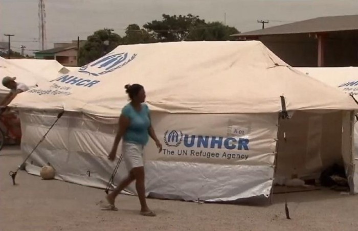 Acampamento de venezuelanos em Boa Vista (RR) - (Foto: Reprodução/NBR)