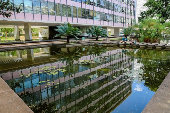 Além da arborização, os pilotis também são um marco da superquadra e de Brasília | Fotos: Paulo H. Carvalho/Agência Brasília