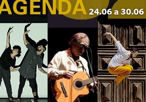 Imagens editadas: Bailarinos do grupo Somos - (foto: Andre Luiz Correa), do espetáculo na Funarte MG / Cantor e compositor Fernandes - (foto: divulgação), do show na Funarte SP (foto: divulgação / “MilTonsl